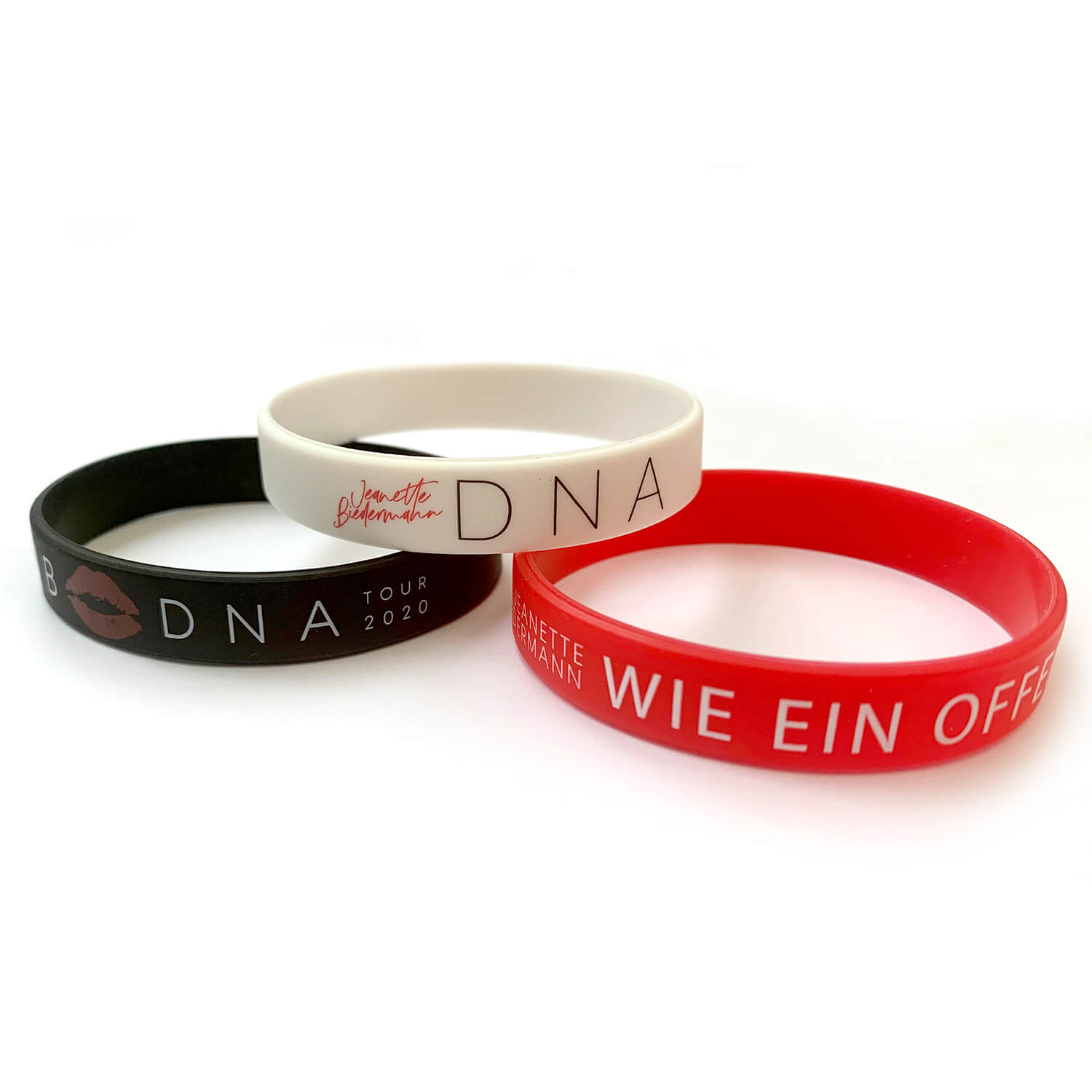 Jeanette Biedermann - DNA 3er Fanband Set