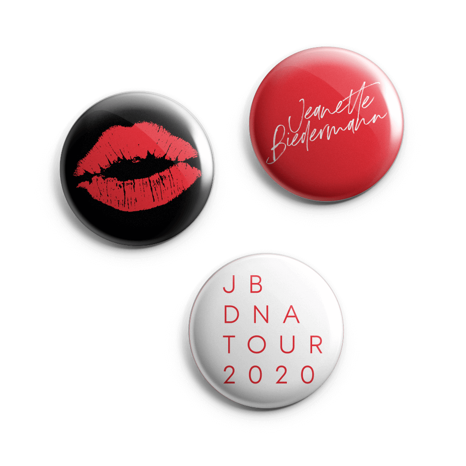 Jeanette Biedermann - DNA Buttonset (3er Set)