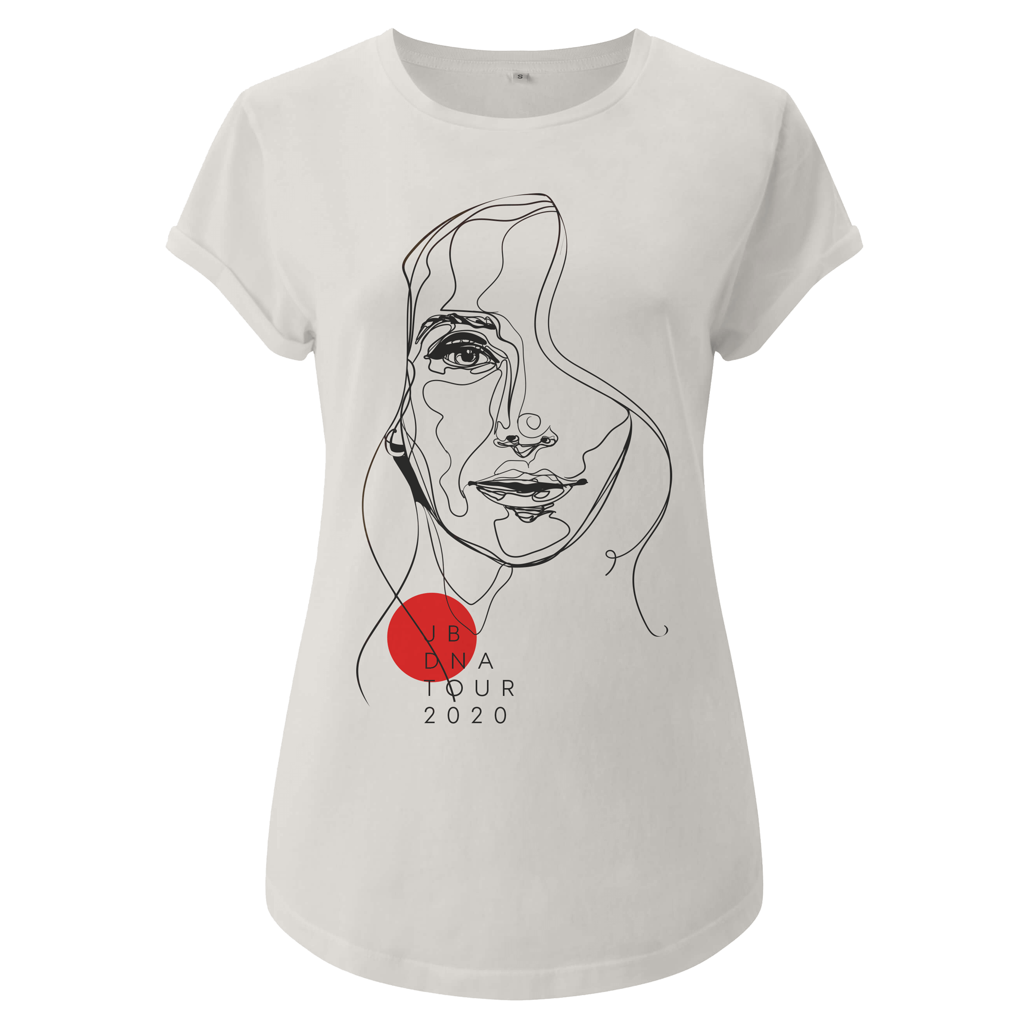 Jeanette Biedermann - Girlie Shirt - Illustration (Offwhite)
